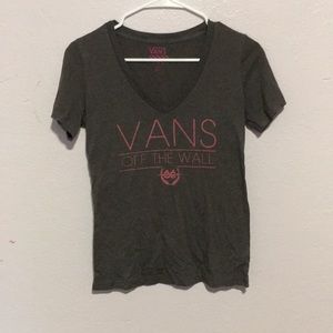 Gray v- neck tee shirt